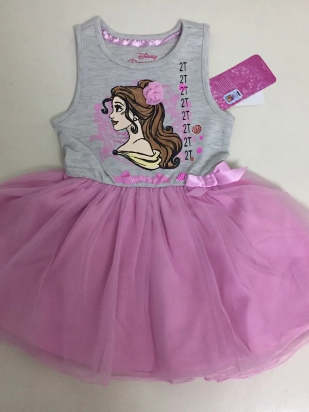 Disney Princess Belle Cute Pink tutu dress